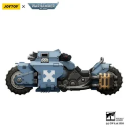 Warhammer 40,000 Raider-pattern Combat Bike Space Wolves with twin-linked bolt rifles 22 cm