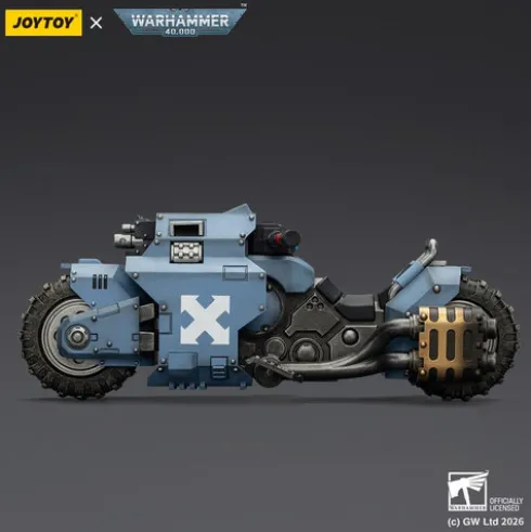 Warhammer 40,000 Raider-pattern Combat Bike Space Wolves with twin-linked bolt rifles 22 cm