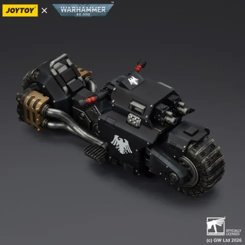 Warhammer 40,000 Raider-pattern Combat Bike Raven Guard with twin-linked bolt rifles 22 cm