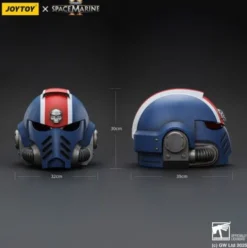 Warhammer 40,000: Space Marine 2 Réplica Ultramarines Lieutenant Titus casco 30 cm