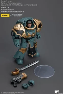 Warhammer The Horus Heresy Figura 1/18 Tartaros Terminator Squad Sergeant With Volkite Charger And Power Sword 12 cm