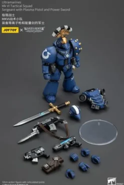 Warhammer The Horus Heresy Figura 1/18 Ultramarines MK VI Tactical Squad Sergeant with Plasma Pistol and Power Sword 20 cm