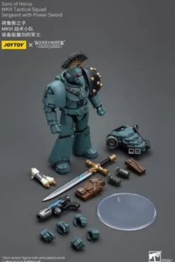 Warhammer The Horus Heresy Figura 1/18 Sons of Horus MKVI Tactical Squad Sergeant with Power Sword