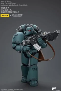 Warhammer The Horus Heresy Figura 1/18 Sons of Horus MKVI Tactical Squad Legionary with Bolter & Chainblade