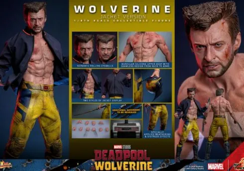 Wolverine (TVA Jacket Version) Figura Movie Masterpiece 1/6 Deadpool and Wolverine Hot Toys