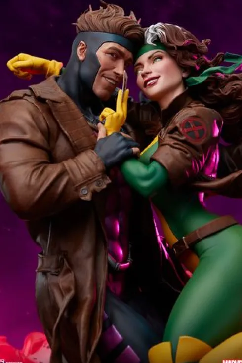 X-Men 97 Rogue & Gambit Estatua Sideshow Marvel